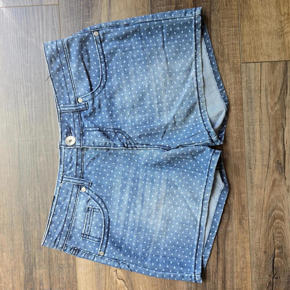 A.N.A. Polka Dot Denim Shorts